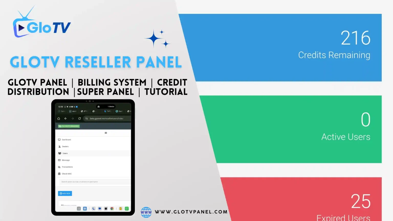 Everything You Need to Know About GloTV IPTV Reseller Panel and Credits